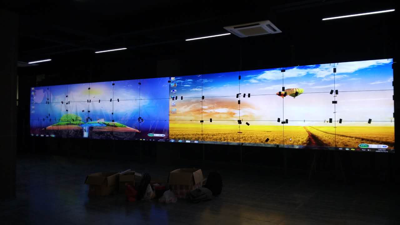 拼接屏安裝現場