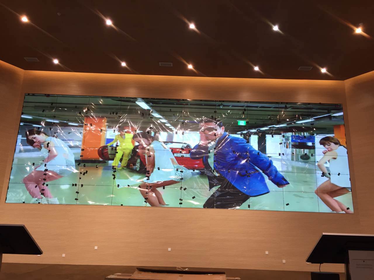 顯示屏安裝現場